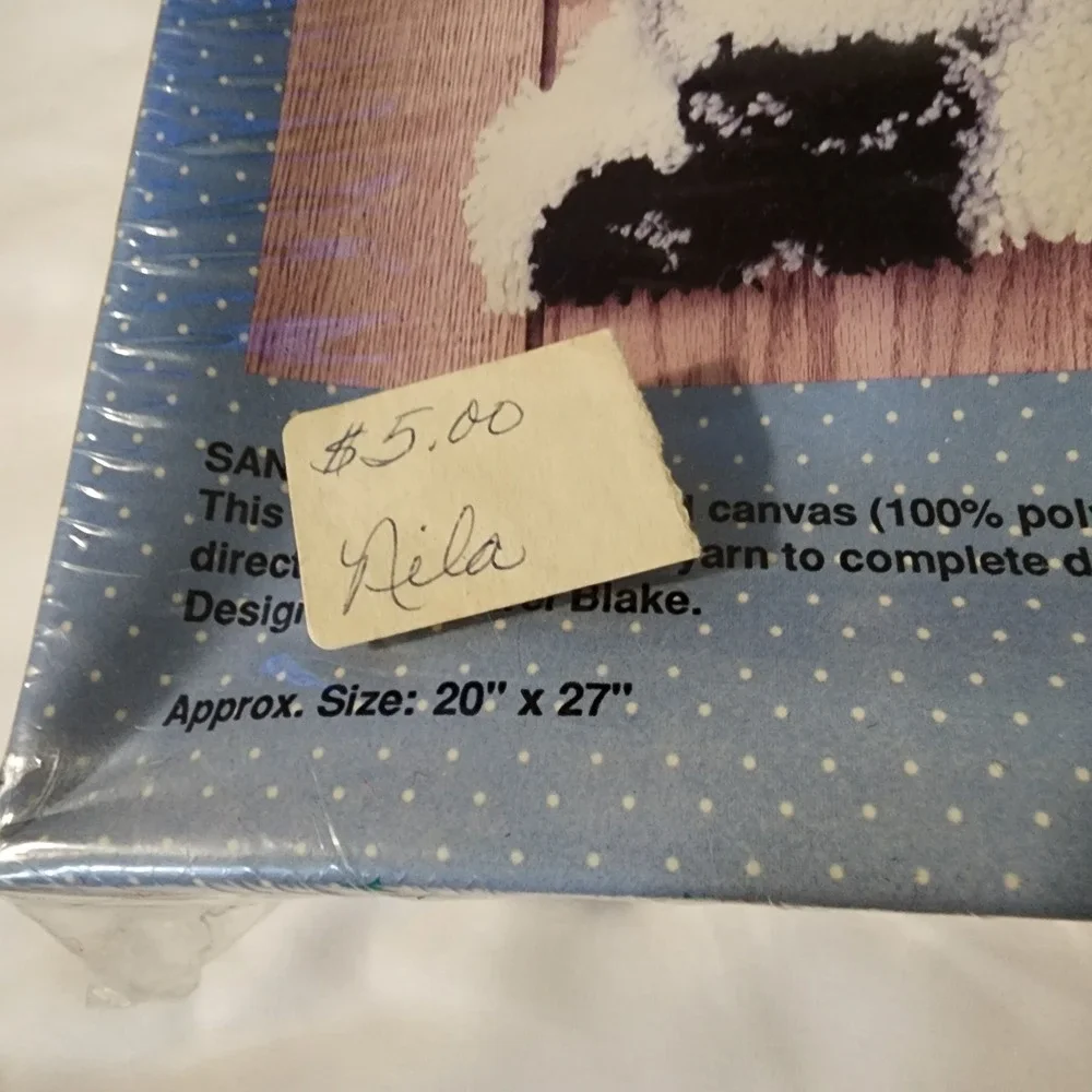 Vtg Christmas Latch‎ Hook Named 